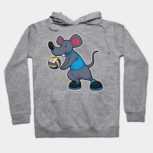 Mouse as Volleyball player with Volleyball Hoodie